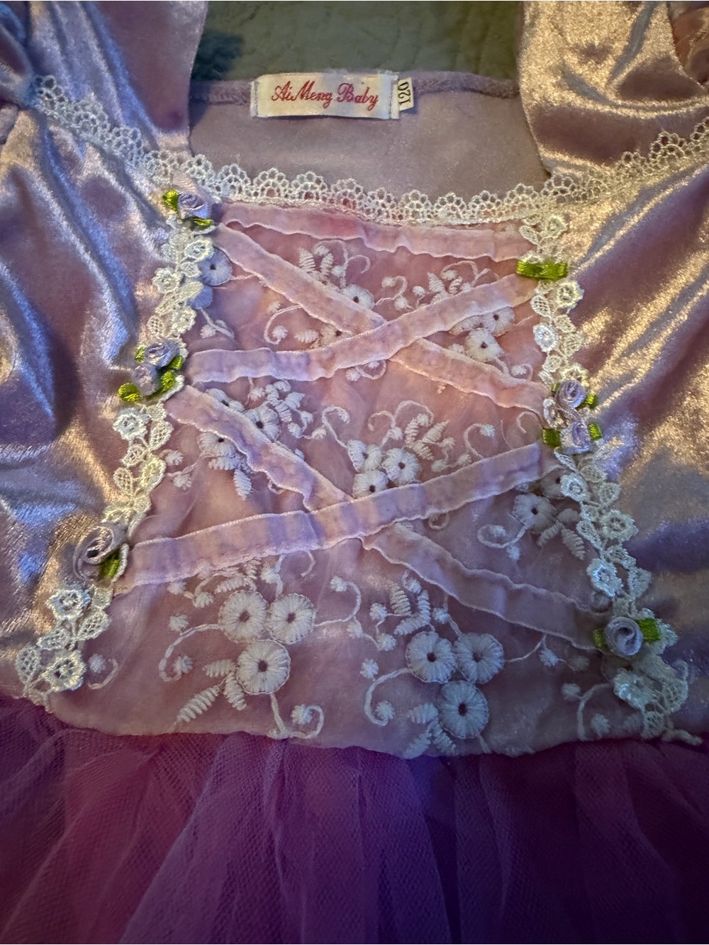 Purple Princess Tulle Cinderella-like Dress Costume - Kids - Picture 3 of 9